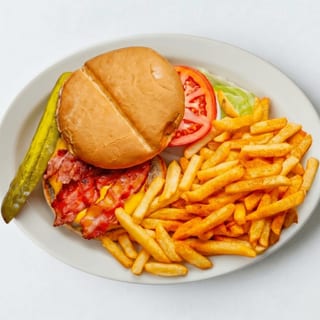 Happy Waitress Sandwich