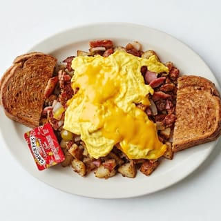 Steak Onion & Cheese Omelette
