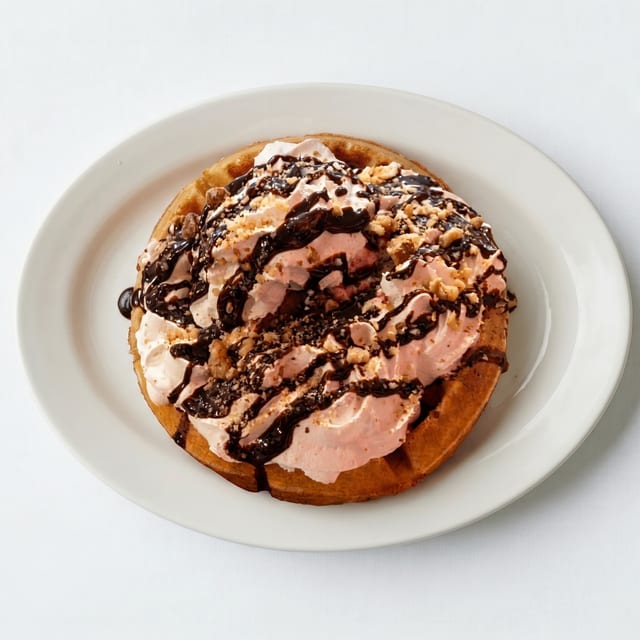 Belgian Waffle Sundae.