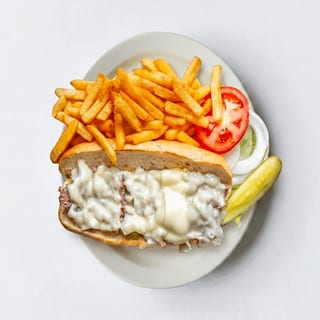 Meatball on a Hoagie Roll with Mozzarella Cheese