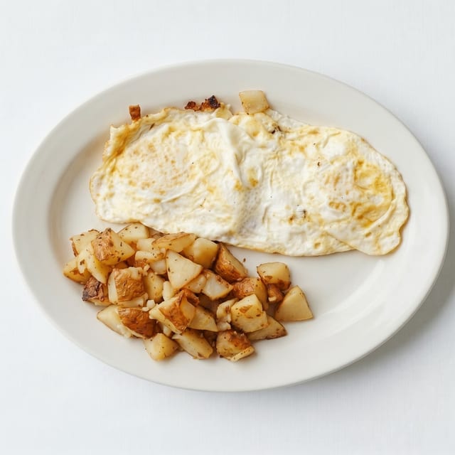 Biscuits & Gravy with Eggs & Potatoes.